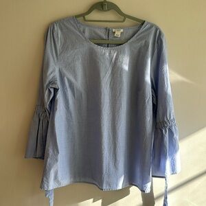 JCREW tie sleeve top size large